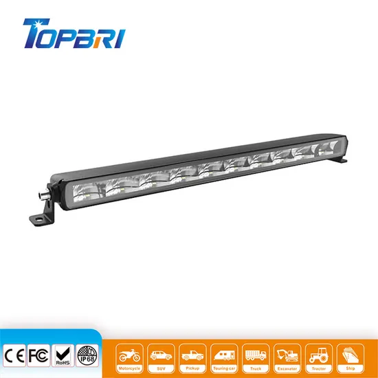 Barre lumineuse LED tout-terrain étanche 240W, barre lumineuse stroboscopique de travail de 42 pouces pour 4x4 Auto