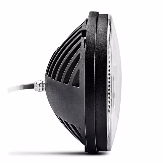 Phare LED rond de 7 pouces pour feux de route et de croisement de voiture, pour moto